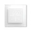 Stiklinis sieninis termostatas Homematic IP 161333A0 su CO2 jutikliu, skaitmeninis RF, 230 V, 54,5×54,5×29 mm