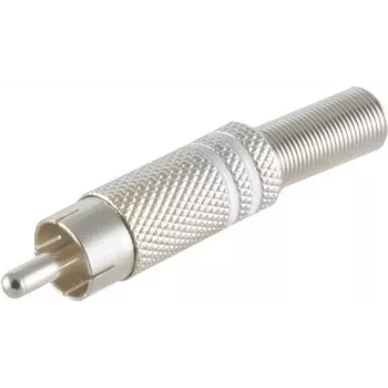 RCA (Cinch) jungtis ShiverPeaks 52000-W — metalinis korpusas, 6 mm, balta