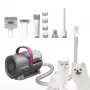 PETKIT DT5-EU dulkių siurblys ir plaukų kirpimo mašinėlė katėms ir šunims, juoda/purpurinė