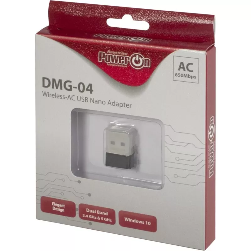 Inter-Tech tinklo adapteris USB 2.0 650 Mbps belaidis