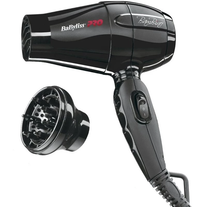 Hairdryer BaByliss PRO BamBino BAB5510E travel plaukų džiovintuvas kompaktiškas lengvas