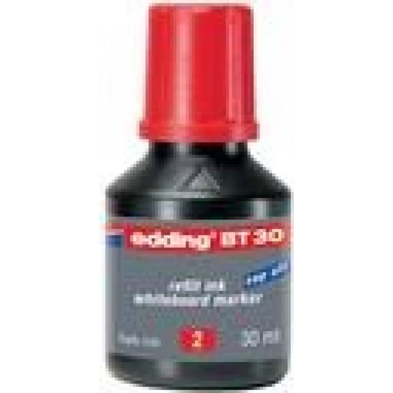 Markerio rašalo papildymas Edding BT 30, raudonas, 30 ml, papildymas Edding BT serijai