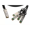 QSFP+ DAC kabelis Extralink 40 Gbit/s į 4×10 Gbit/s, 3 m, 30AWG, QSFP+ laidas–laidas