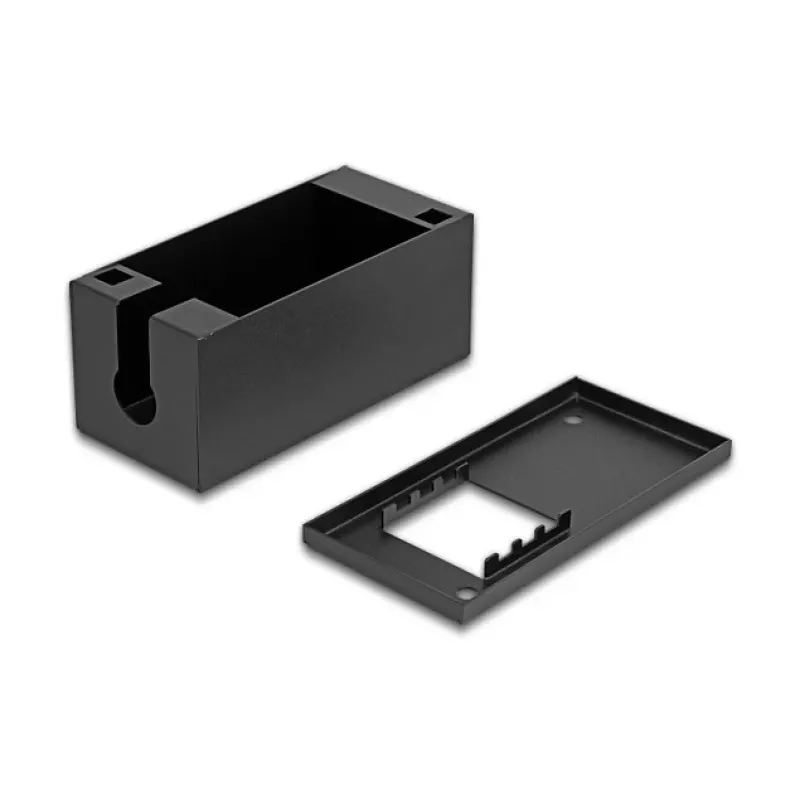 DELOCK Easy 45 modulių laikiklis, metalinis, juodas, 2x22,5x45 mm arba 1x45x45 mm