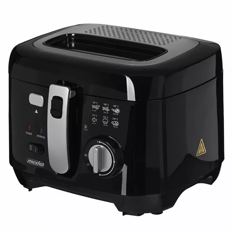 Grupinė gruzdintuvė Mesko Home MS 4908 Viena 2,5 L 1800 W Juoda Pilka