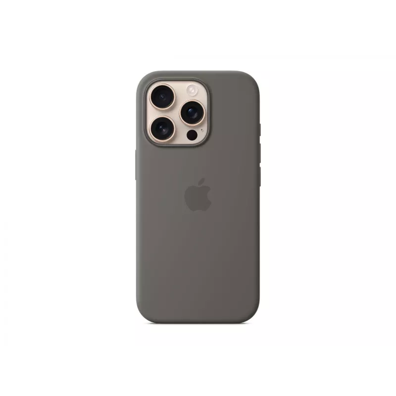 Apple iPhone 16 Pro silikoninis dėklas su MagSafe - Stone Gray