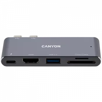 CANYON hub DS-5 5in1 Thunderbolt 3 4k Space Pilka