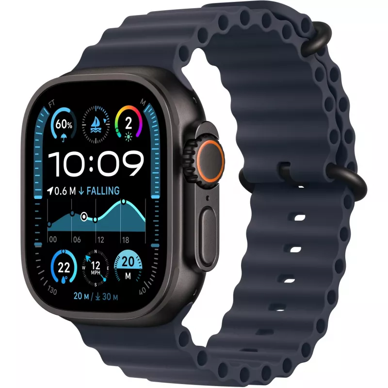 Navy Ocean Band 49 mm - Juoda Titanium Finish