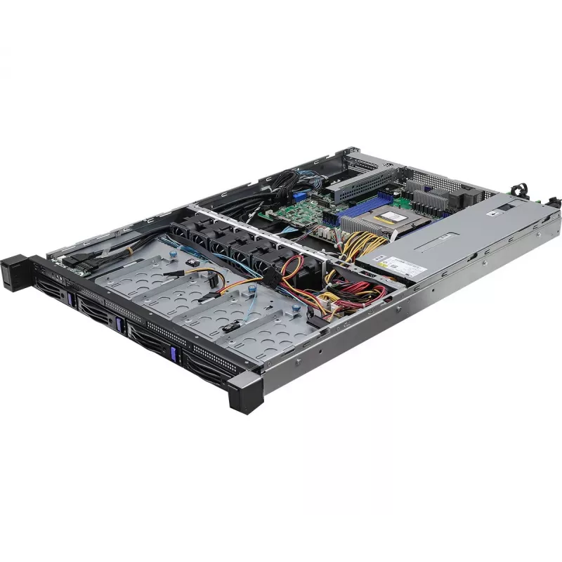 ASRock 1U4L-GENOA/2T serverio barebone AMD SoC LGA 6096 Rack (1U) Pilka