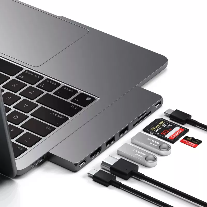 Satechi Type-C Pro Hub plonas - Space Gray