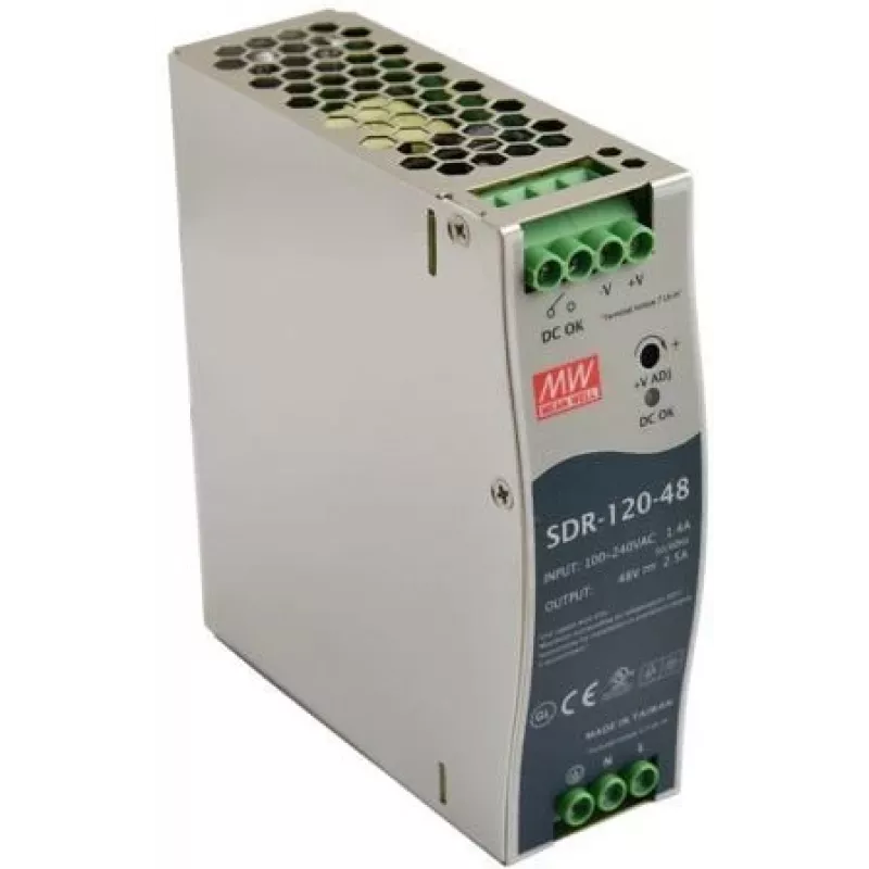 Pulsar SDR-120-48 DIN montavimo bėgelio impulsinis maitinimo šaltinis
