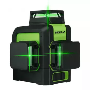Lazerinis nivelyras Dedra MC0904 Green — 30 m diapazonas, žalias spindulys, kompaktiškas išdėstymas