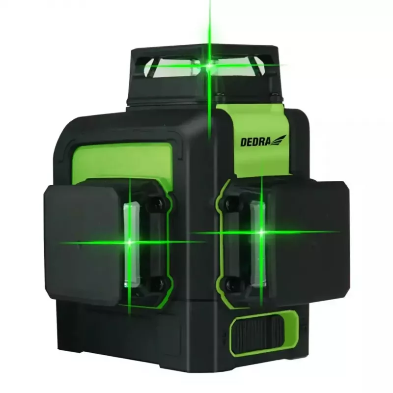 Lazerinis nivelyras Dedra MC0904 Green — 30 m diapazonas, žalias spindulys, kompaktiškas išdėstymas