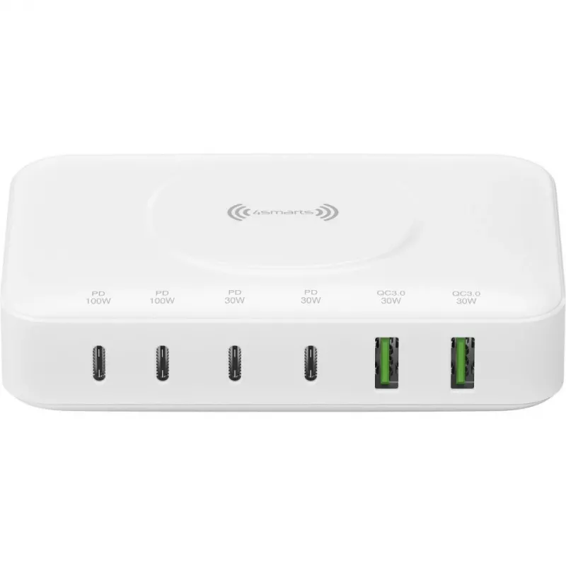 Įkrovimo stotelė organizatorius laisvai pastatomas 4smarts 540570 balta 100W