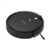 Robot vacuumeris TEESA Smart VAC 2 — apvalus, juodas, 1000 Pa siurbimo galia, 9,6 V/2000 mAh Li baterija, 0,2 L dulkių talpykla, Wi‑Fi, automatinis grįžimas