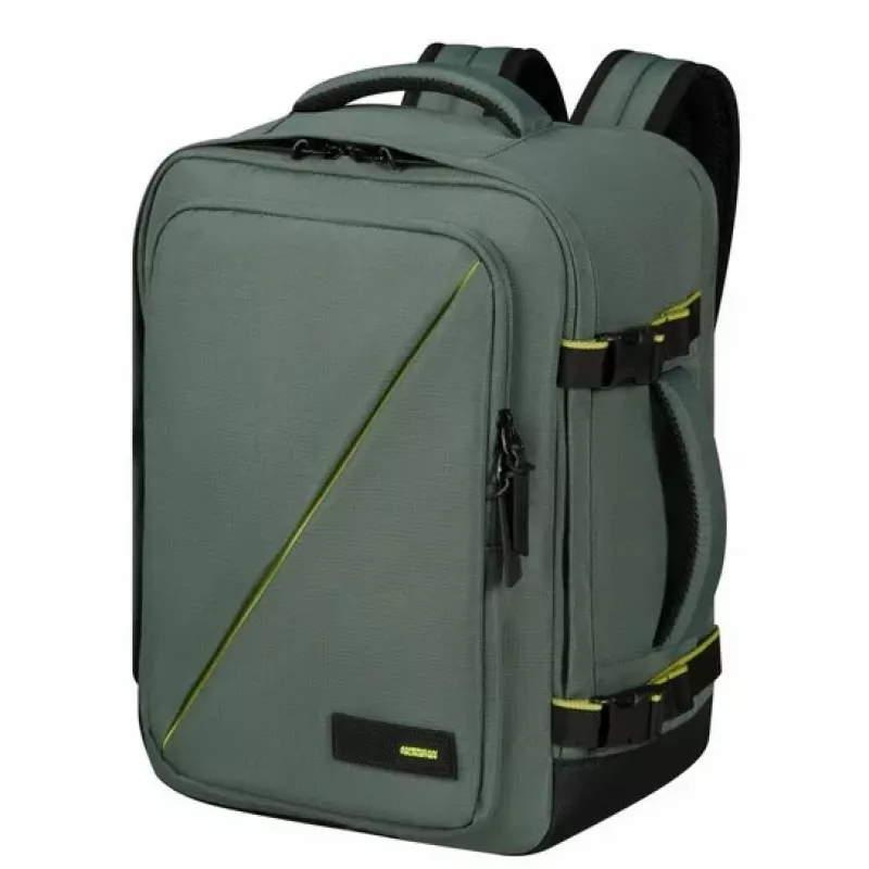 Nešiojamasis lagaminas-kuprinė American Tourister Take2Cabin MS, skirtas Wizz Air - tamsus miškas