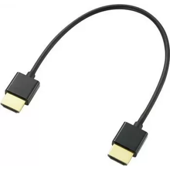 SpeaKa Professional HDMI jungiamasis kabelis 20,00 cm garso grąžinimo kanalas, auksuoti kištukų kontaktai, juodas [1x HDMI kištukas - 1x HDMI kištukas] (SP-9076308)
