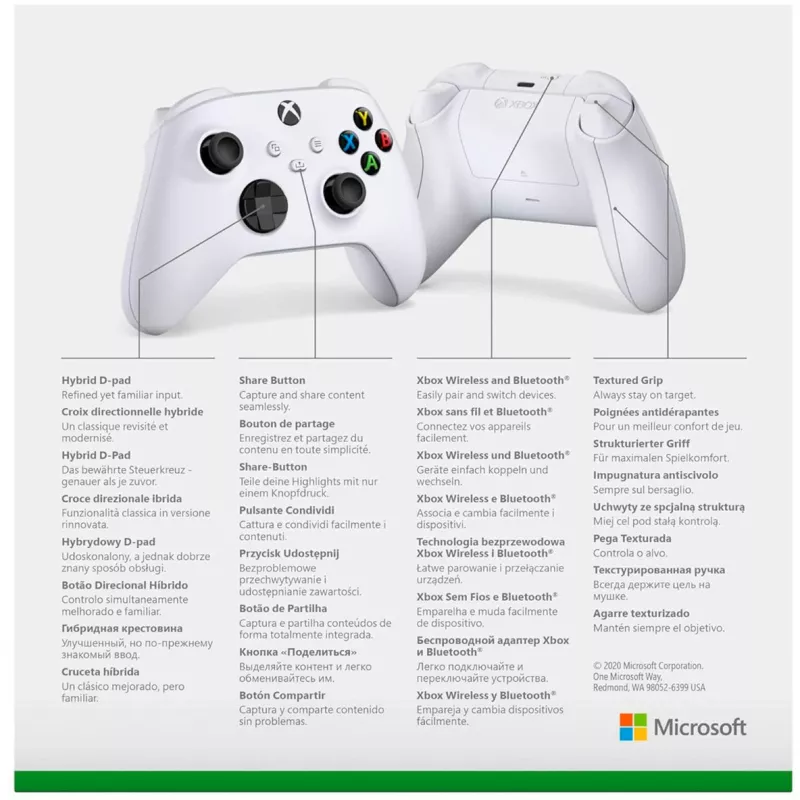 Žaidimų pultas Microsoft Xbox belaidis valdiklis baltas