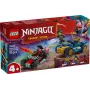 Statybiniai blokeliai Ninjago 71840 Lenktynių dvikova Rogue prieš Drix