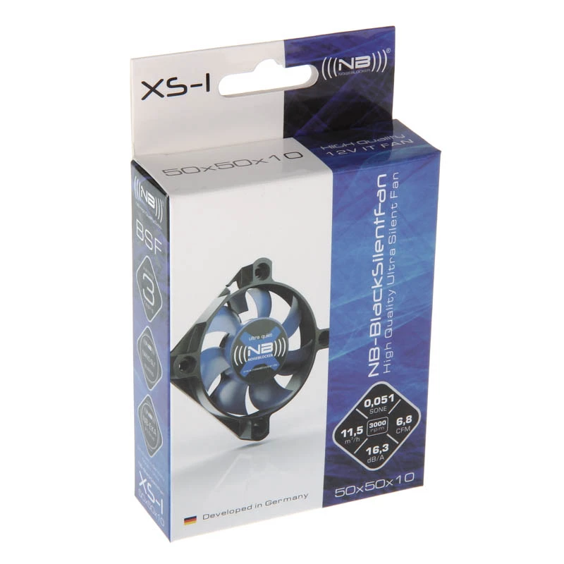 Ventiliatorius Noiseblocker JuodaSilentFan XS-1