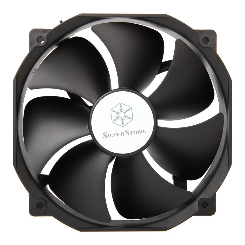 SILVERSTONE 140mm aušinimo ventiliatorius SST-FHP141 v2.0 — 140 mm PWM korpuso/aušintuvo ventiliatorius, juodas