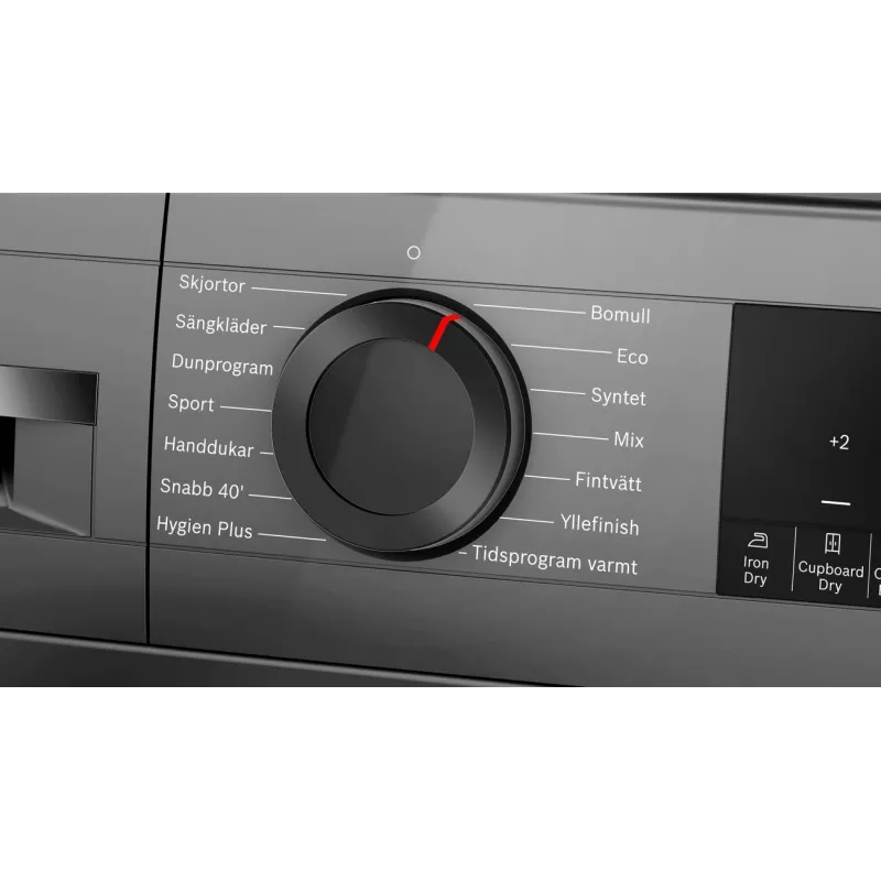 Bosch WQG245DXSN šilumos siurblio skalbinių džiovyklė 9 kg