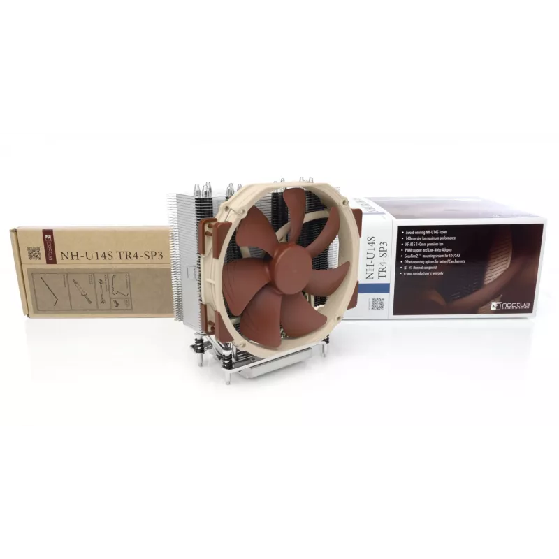 CPU aušintuvas Noctua NH-U14S TR4-SP3 — 140 mm ventiliatorius, lizdas TR4/SP3, 165 mm aukštis, 1,03 kg
