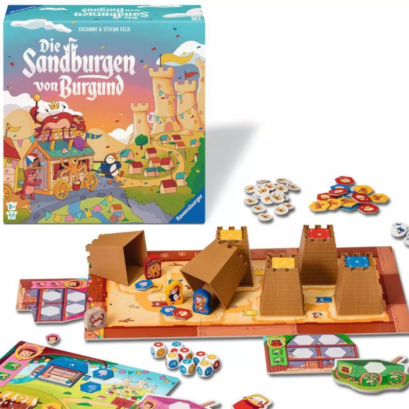 Ravensburger Die Sandburgen von Burgund, stalo žaidimas
