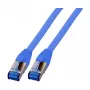 EFB-Elektronik RJ45 komutacinis kabelis Cat.6A S/FTP TPECat.7 neapdorotas laidas superflex mėlynas 0,5 m Gamintojas: EFB Elektronik (K5525FBL.0,5)
