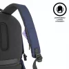 Laisvalaikio kuprinė XDDESIGN Bobby Soft su 15,6 colio nešiojamojo kompiuterio skyriumi, 16 l, tamsiai mėlyna, PET