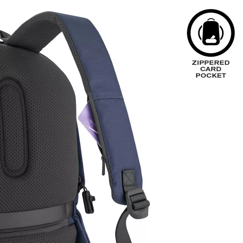 Laisvalaikio kuprinė XDDESIGN Bobby Soft su 15,6 colio nešiojamojo kompiuterio skyriumi, 16 l, tamsiai mėlyna, PET