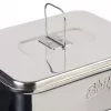 Žygeivių indų rinkinys ESBIT CS1100ST — aliuminis ir nerūdijantis plienas, 1,1 l, 659 g, juoda/sidabrinė