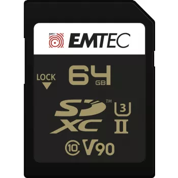 Flash atmintis Emtec 64GB SDXC UHS-II SpeedIN Pro+
