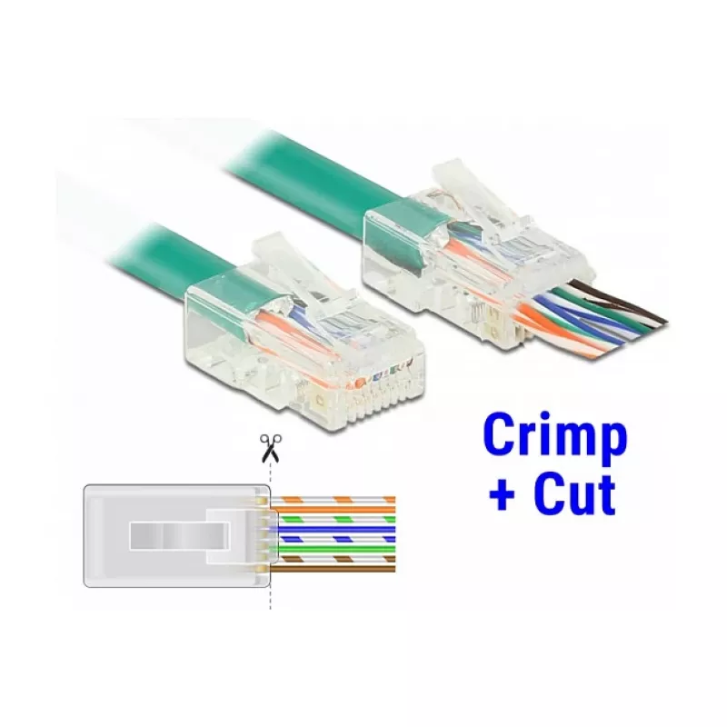 Laido jungtis DeLOCK 86451 RJ-45 skaidri