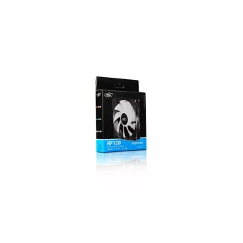 120 mm ventiliatorius DeepCool RF120W — 1300 RPM, 1,32 mmH2O, permatomai juodas