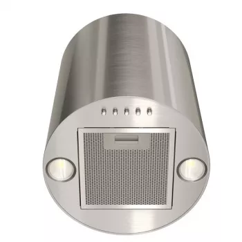 Virtuvės gartraukis MAAN Elba Mini WPB 431 Satin, plieno korpusas, 400 mm aukštis, Ø310 mm, 120–300 m³/h, elektroninis valdymas