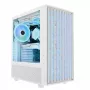 PC korpusas MODECOM BREEZE ARGB Flow MIDI juodas — ATX, 3x140mm priekyje + 1x140mm gale, grūdintas stiklas, USB-C