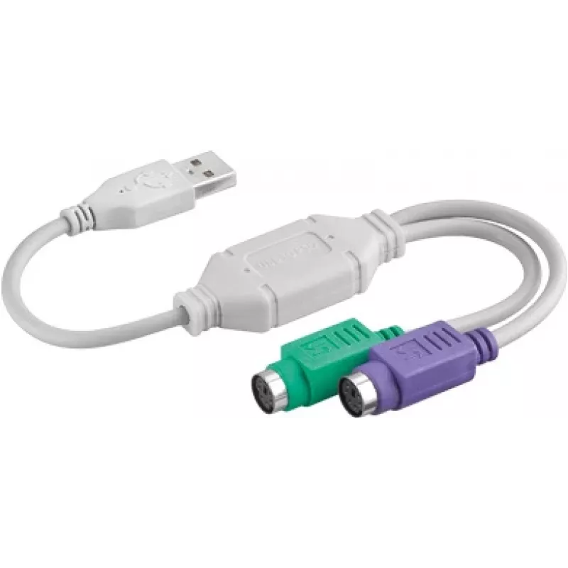 USB - Goobay 2x PS/2 OHL PS/2 kabelis 2x 6-p Mini-DIN