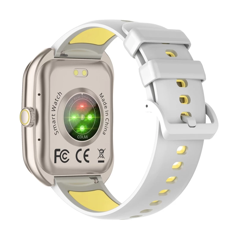 Išmanusis laikrodis Colmi P86 Gold su Bluetooth ir širdies ritmo monitoriumi