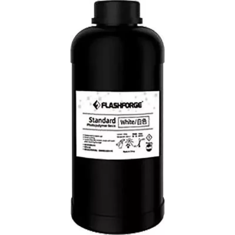 3D spausdintuvo derva Flashforge UV/LCD Standard White 1 L, 405 nm