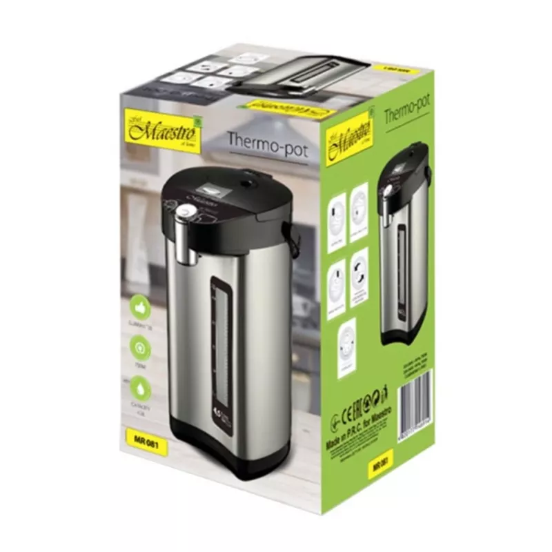 Feel-Maestro MR-081 termoindas 3.8 L Sidabrinis, Juodas