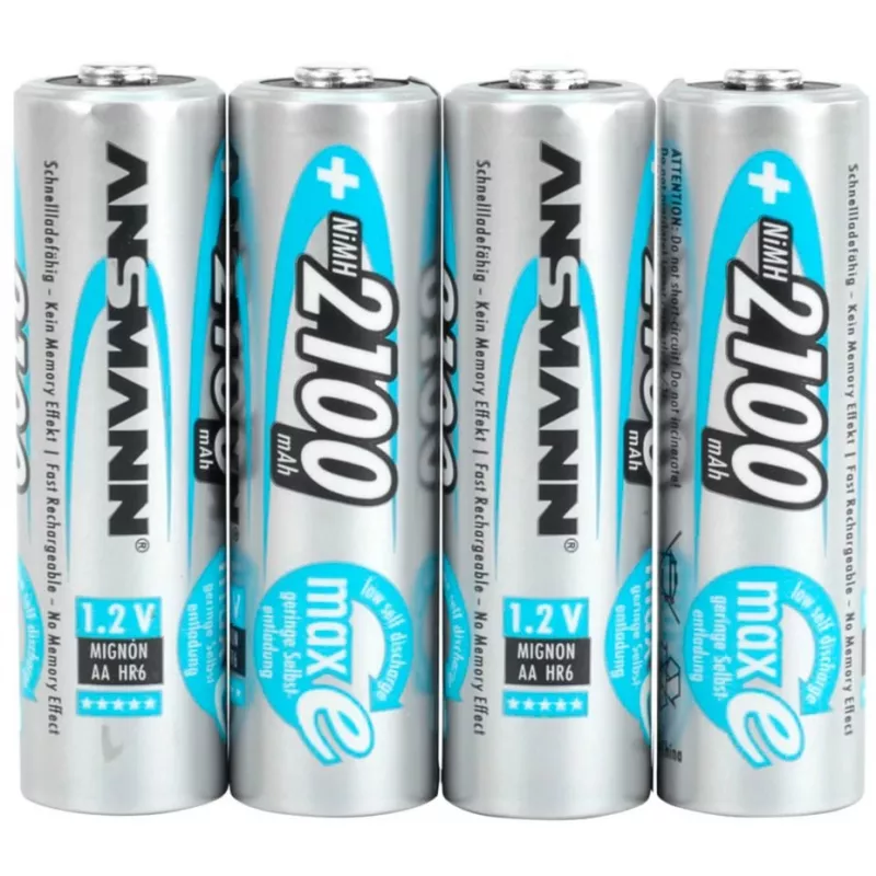 1x4 Ansmann maxE NiMH akumuliatoriaus pak. Mignon AA 2100 mAh 5035052