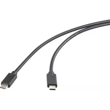 Renkforce USB-C -Displaykabel USB 3.2 Gen2x2 kištukas 50.00 cm juodas TPE apvalkalas (RF-5501100)