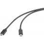 Renkforce USB-C -Displaykabel USB 3.2 Gen2x2 kištukas 50.00 cm juodas TPE apvalkalas (RF-5501100)