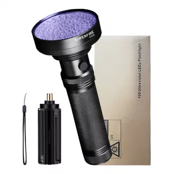 Žibintuvėlis Superfire UV06 ultravioletinė šviesa 395nm IP46 rankinis žibintas