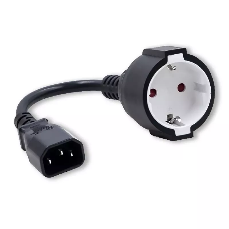 Maitinimo adapteris QOLTEC 53906 iš IEC 320 C14 į SCHUKO 16A 250V