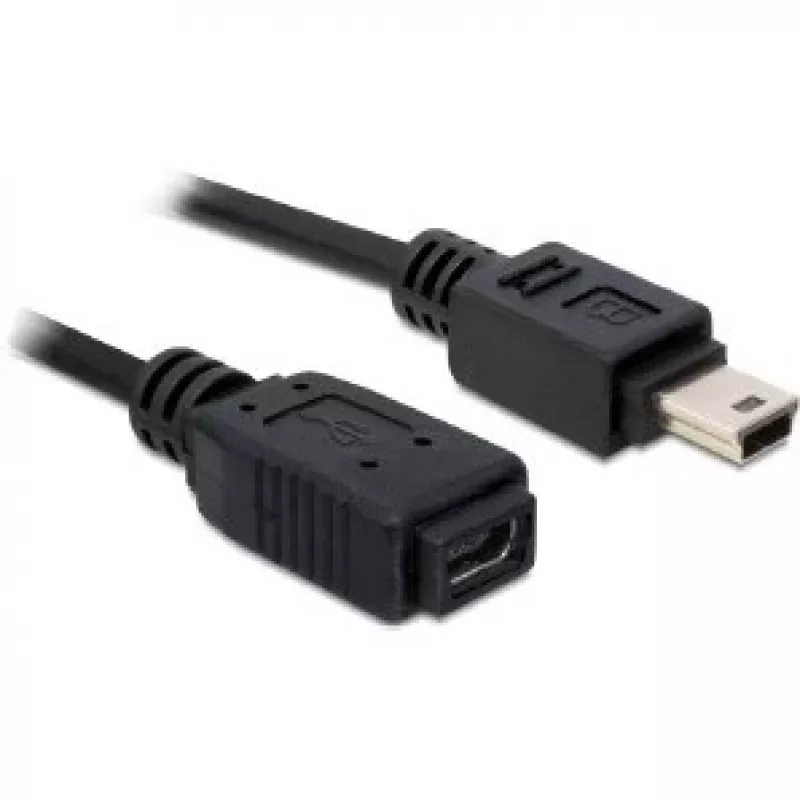 USB laidas DeLOCK 82667 1m Juodas Kištukas/Lizdas
