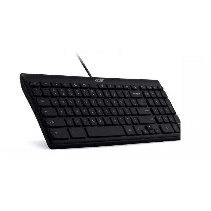 Laidinė USB klaviatūra Acer GP.KBD11.04F — Pilno dydžio QWERTY US International, juoda, 1,45 m laidas