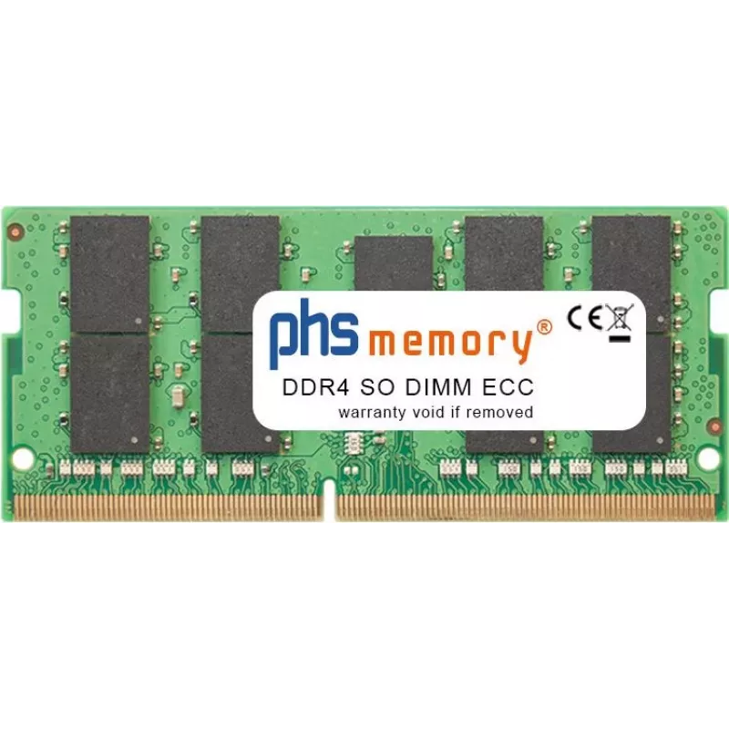 PHS-memory 32GB RAM atmintinė DDR4 SO DIMM ECC 3200MHz PC4-25600-P 260 kontaktų DIMM 1,2 V (SP520353)