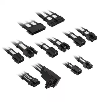 Kabelio prailginimo rinkinys Kolink COREPRO-EK-12VT2-BWH — 12V, 2×6 kontaktų Type 2 jungtys